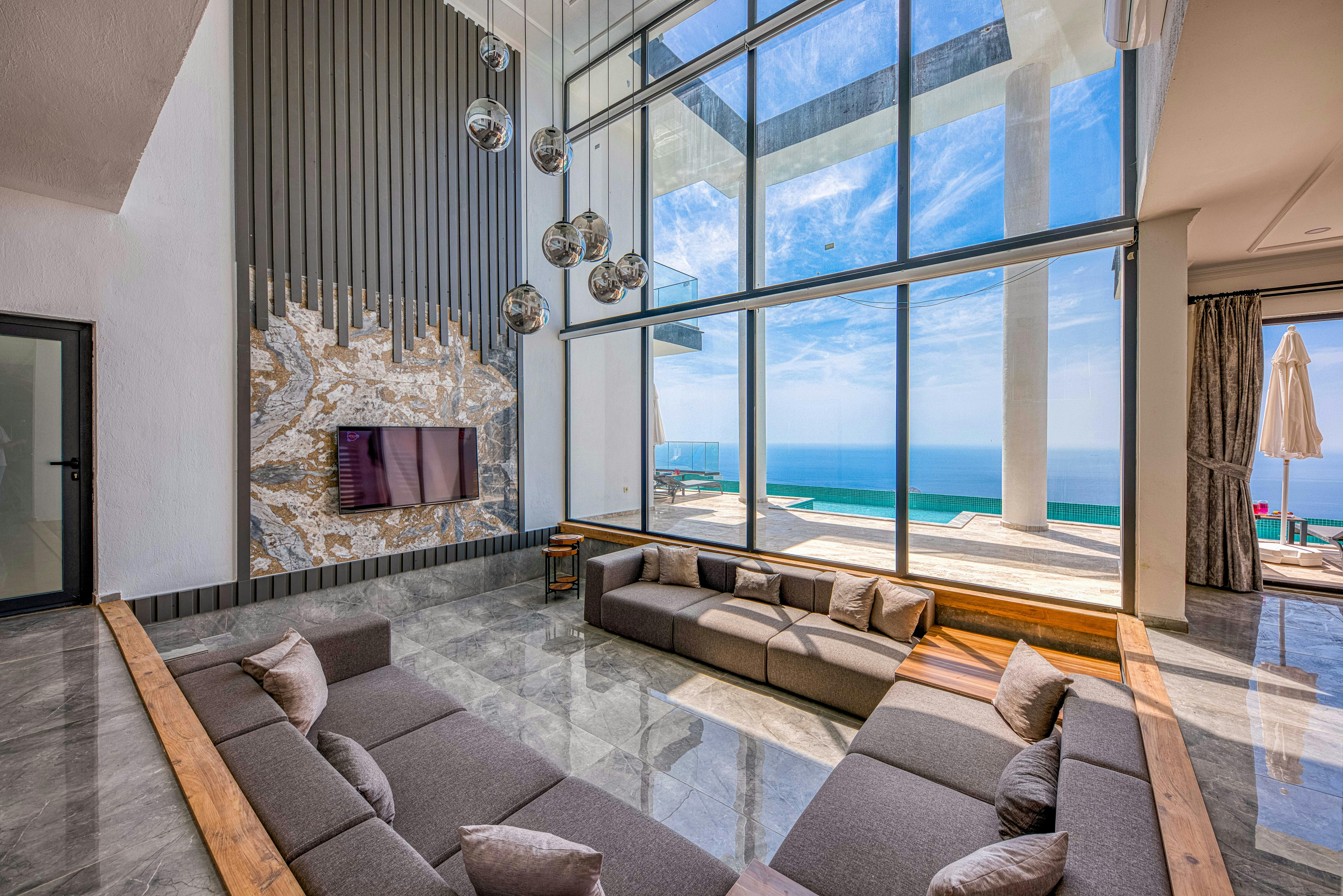 Luxury ocean-view interior